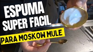 Como Fazer Espuma de Gengibre para Moscow Mule Super fácil [upl. by Hein]