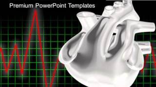 3d heart with ecg medical theme powerpoint templates ppt backgrounds for slides 0413 [upl. by Hedvah]