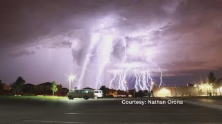 Lightning storm captured on camera [upl. by Gretal]