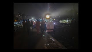 230123 First Commercial Halt Ceremony Of Vande Bharat Express T18 At Borivali [upl. by Lashonda626]