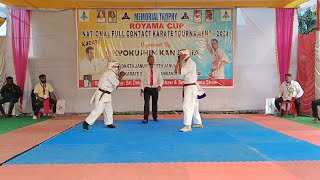 Kyokushin Karate Fight  Bijoy Maddi Fight  Raniganj Royama Cup  Jk Karate [upl. by Ahsekar]