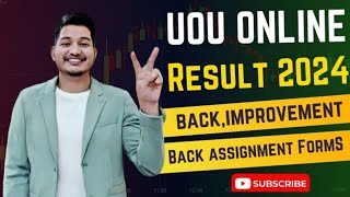 UOU BACK amp IMPROVEMENT FORM 2024  UOU EXAMINATION CITY CHANGE FORM amp BACK ASSIGNMENT FORM 2024 [upl. by Fulmis]