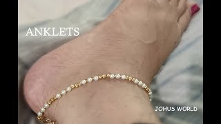 Beads anklets tutorial [upl. by Sowell]