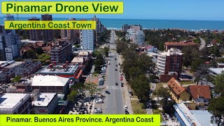 4K DRONE Argentina Coast PINAMAR Fly Over Town and Beach Buenos Aires Province October 2022 [upl. by Sileray37]