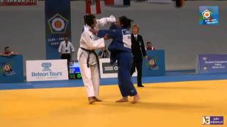 Judo 2014 European Championships Cadets Athens Kuka SUI  Janashvili GEO 63kg [upl. by Osbourne610]