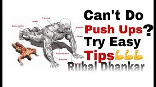 Cant Do Push Ups  Try easy Tips Rubal Dhankar [upl. by Annoyk611]