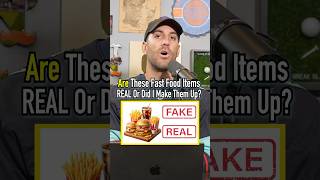 Do These FAST FOOD Items Exist Find Out shorts fastfood real fake guessinggame taste [upl. by Llemej]