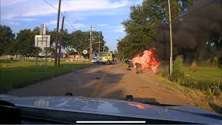 Arkansas State Police very high speed pursuit 160MPH stolen dodge charger driver ejected from seat [upl. by Harol38]