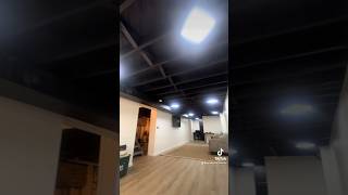 Cheap and easy diy way to finish an open basement ceiling diy homeimprovement [upl. by Leuas]