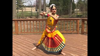 Swagatham Krishna Dance  Bharatanatyam  Online Dance Fellowship [upl. by Ahsimak]