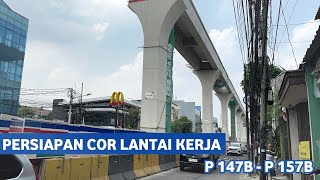 Update Pembangunan Jalur LRT Jakarta Fase 1B VelodromeManggarai Zona 2 10102024 [upl. by Inattyrb]