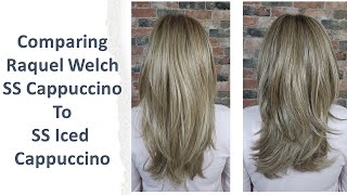 Raquel Welch Shaded Cappuccino Compared to Shaded Iced Cappuccino  Wig Color Comparison [upl. by Lawson207]