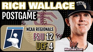 UCF Baseball  Rich Wallace on 124 loss to FSU in Tallahassee Regional [upl. by Ayitahs682]