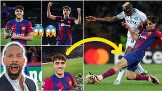 😱😱 Barcelonas new weapon PAU CUBARSÍ immense performance vs Napoli HIGHLIGHTS  UCL R16 [upl. by Burnside]