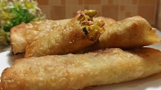 spring roll recipe how to make spring roll at home chicken spring rolls easy spring roll [upl. by Ade]