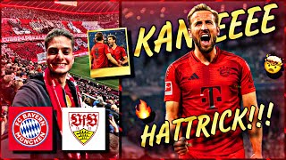 FC Bayern vs VFB Stuttgart  Stadionvlog  40 🔥 KANE TRAUMTOR  HATTRICK amp MEGA CHOREO😍🤯  MIDO [upl. by Kcarb195]