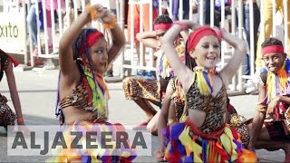 Barranquilla carnival celebrates Colombian folklore [upl. by Carlynne]