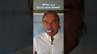 What is a Quitclaim Deed realestate realtor realtorcoach floridarealestate [upl. by Toulon]