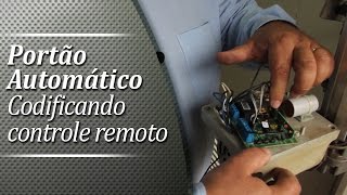 Portões automáticos  Como codificar controle remoto de um portão automático basculante  SP [upl. by Isaac]