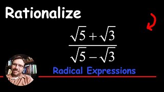 Rationalizing the Denominator √5  √3√5  √3 using the Conjugate [upl. by Kylah]