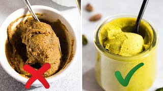 2 SECRETS to bright green PISTACHIO PASTE from scratch [upl. by Saimerej106]