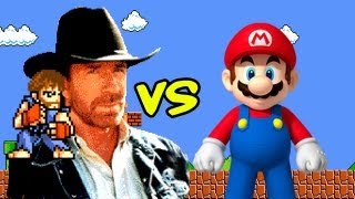 Chuck Norris vs Super Mario Bros [upl. by Assirek]