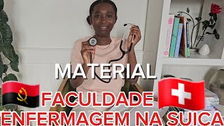 MEU MATERIAL ESCOLAR  FACULDADE DE ENFERMAGEM NA SUIÇA  estudante na Suiça  mãe estudante 🇦🇴🇨🇭🇵🇹 [upl. by Angie395]