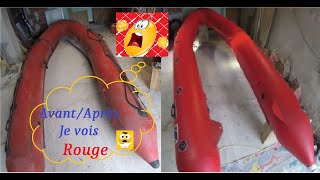 Restauration des flotteurs Zodiac Pro 420 Semi Rigide Partie 1 [upl. by Keram]