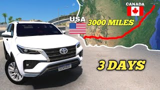 ATS Long Road tour from California to Quebec Canada  American Truck Simulator  4700 km [upl. by Buerger]