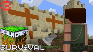 Desert ravine and temple exploration REALMCRAFT SURVIVAL PART 3 [upl. by Rossen407]