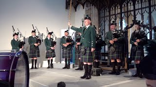 Braes of Killiecrankie performed by Huntly Pipe Band on stage during Paul Mealor concert in Braemar [upl. by Arem431]