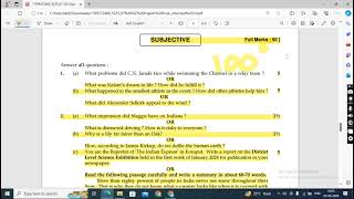 9th class 2024 English ll 9th class sa2 question paper 2024 ll English real question answer 2024 [upl. by Levi]