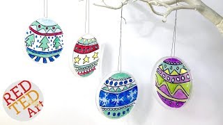 DIY Suncatcher Ornaments  Recycled PRINGLES Baubles [upl. by Annav]