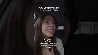 Playing a DampD JOKE character  Chaotic DND dnd rpg dungeonsanddragons ttrpg shorts [upl. by Ethan]