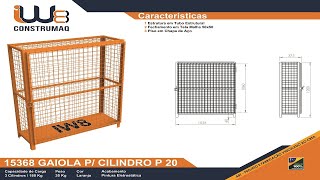 GAIOLA PARA CILINDROS P 20 [upl. by Inimod]