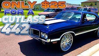 1971 Cutlass 442 Giveaway On 24 Inch Forgiatos Enter Today [upl. by Ahsiele]