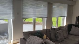 Somfy motorised roller blinds behind a pelmet [upl. by Magee]