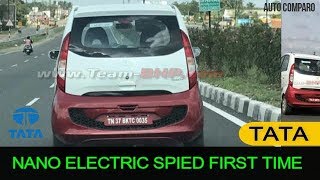 TATA NANO ELECTRIC SPOTTED FIRST TIME IN INDIA [upl. by Idnahk]