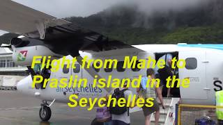 flight from mahe Island to Praslin  Seychelles [upl. by Desirea]