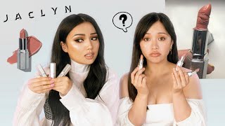 We tried JACLYN HILL Lipsticks  OMG [upl. by Nnadroj]