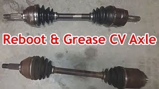 How To Reboot amp Grease The Inner amp Outer CV Constant Velocity Axle [upl. by Hsenid793]