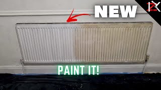 How To Simply PAINT Radiators  Make Radiators NEW Again  How To Spray Paint [upl. by Gehlbach]