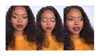 GLITTER EYESHADOW CUT CREASE MAKEUP FOR NYE GLAM 2019 [upl. by Mylor]