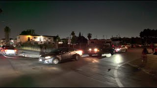 Real Street Life Roadtrip Video  Figueroa Street in South LA  4K HDR [upl. by Enaelem]