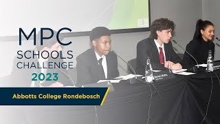 Meet Abbotts College Rondebosch — Monetary Policy Committee Schools Challenge 2023 finalist [upl. by Evangelia]