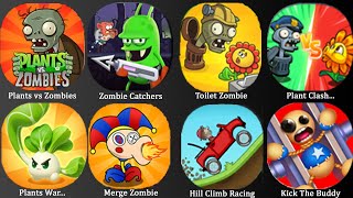 Plants vs Zombies Zombie Catchers Toilet Zombie Plants War Merge Zombie Kick The BuddyPvZPvZ2 [upl. by Colet]