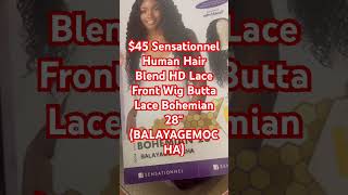 wigreview Sensationnel Human Hair Blend HD Lace Front Wig Butta Lace Bohemian 28quot BALAYAGEMOCHA [upl. by Anahtor157]