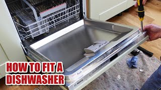 How to install a Bosch integrated DISHWASHER [upl. by Asiuqram]