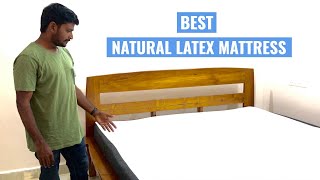 Best Natural Latex Mattress Available In India [upl. by Isia]