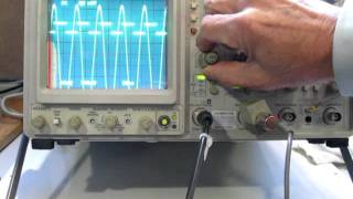 Sony Tektronix 2465B Oscilloscope 動作確認 [upl. by Dworman]